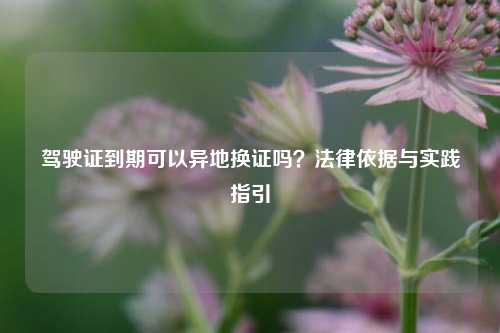 驾驶证到期可以异地换证吗?法律依据与实践指引